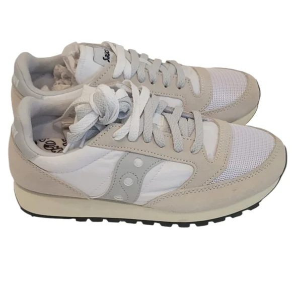 NIB Saucony Vintage Jazz Original Men's 6 Women's 7.5 White/Grey/Beige - Picture 5 of 16